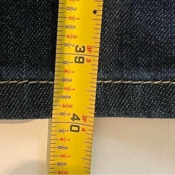 BCBGMaxAzria Dark Wash Mid Rise Dressy Skinny Blue Jeans Size 27 - Picture 13 of 13